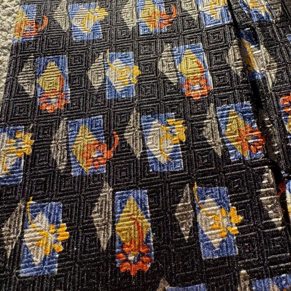 Robert Talbott Best of Class Silk Tie Nordstrom Geometric Floral Black Blue